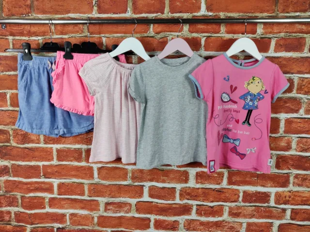 Girl Bundle Age 5-6 Years Next H&M M&S Shorts T-Shirts Summer Charlie Lola 116Cm