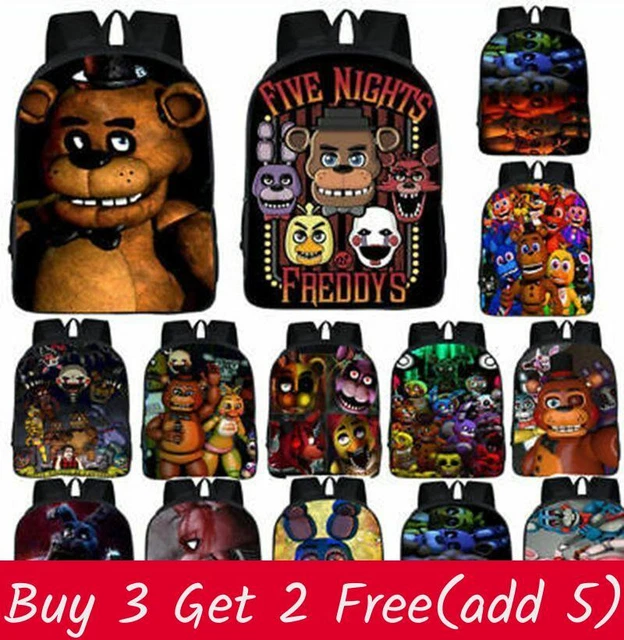 Five Nights At Freddy’s (FNAF) Rucksack – Schulrucksack Für Kinder & Erwachsene, 40L, Polyester – Mit Laptopfach & Seitentaschen