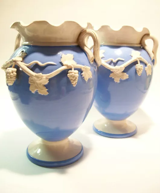 UGO ZACCAGNINI - Pr. of Italian Studio Pottery Majolica Vases - Mid 20th Century