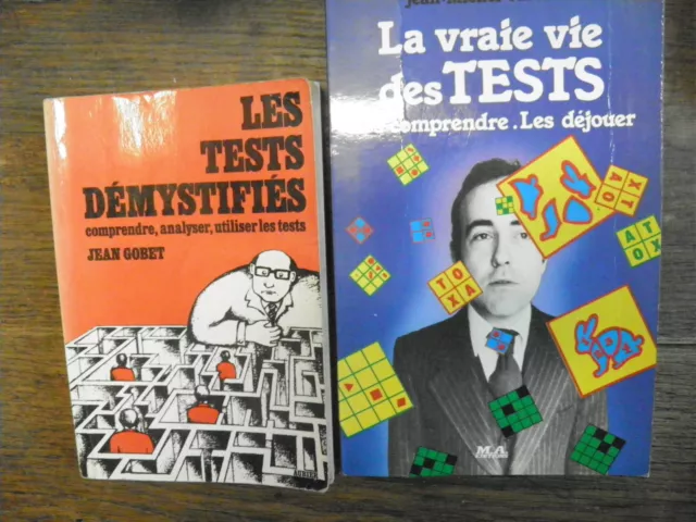 Les tests démystifiés + La vraie vie des tests  Lot de 2 livres