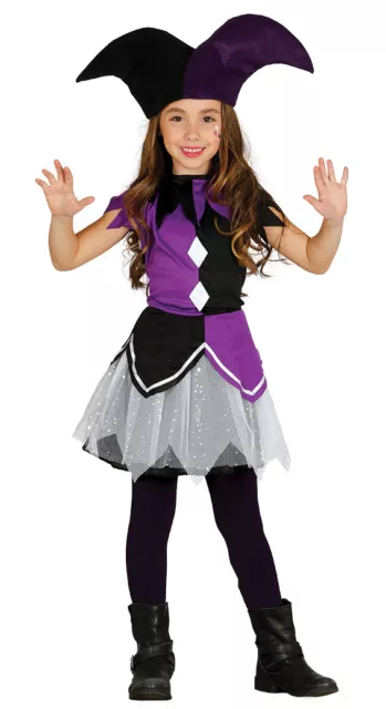 COSTUME HARLEY QUINN Viola Carnevale Bambina Vestito Guirca Vip Offerta  Joker EUR 5,99 - PicClick IT