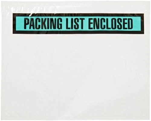 Aviditi PL459 Poly Envelope Legend"Packing List Enclosed" 7" Length x 5-1/2" ...