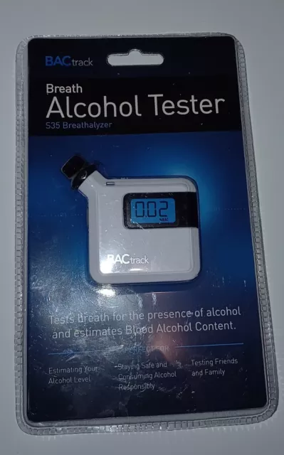 Alcoholímetro portátil BacTrack probador de aliento S35 nuevo y sellado