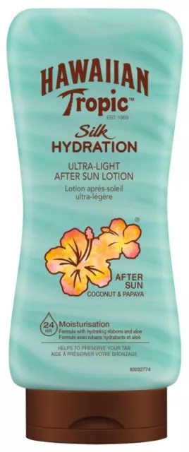 Lozione dopo sole ultraleggera HAWAIIN cocco e papaia 180 ml nuova