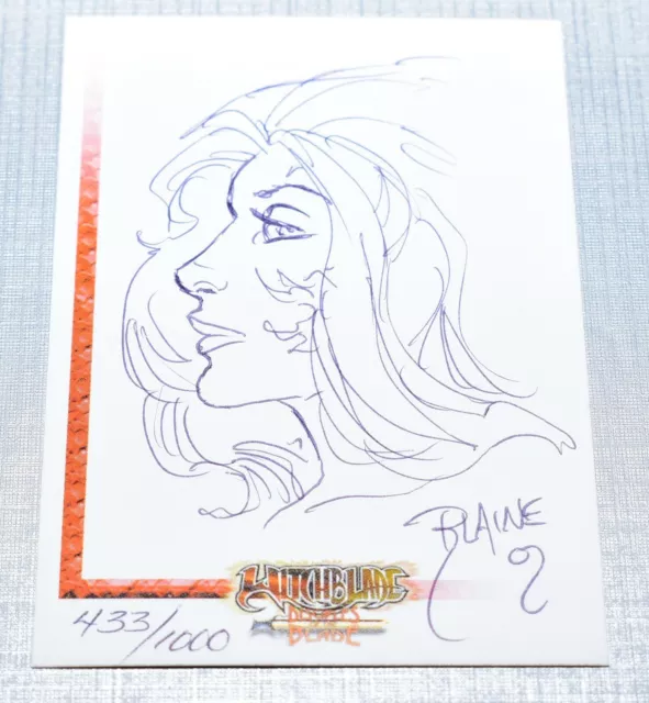 Witchblade Ultra Limited Edition Hand Drawn Sketch Autograph Card 433# 12-01