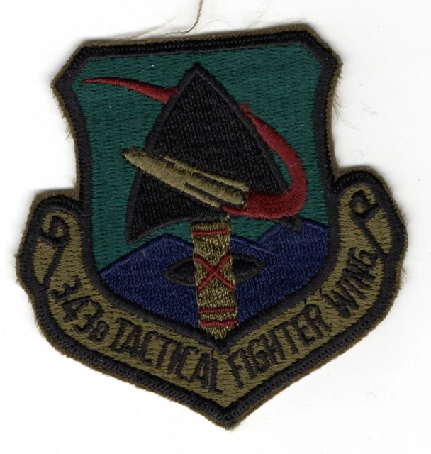 OLD USAF PATCH 343rd Tactical Fighter Wing Eielson AFB (Alaska