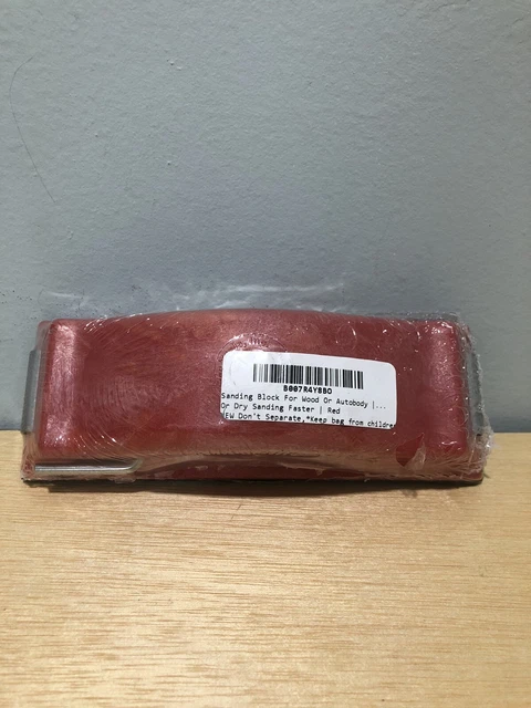 Red 8in Sanding Block New