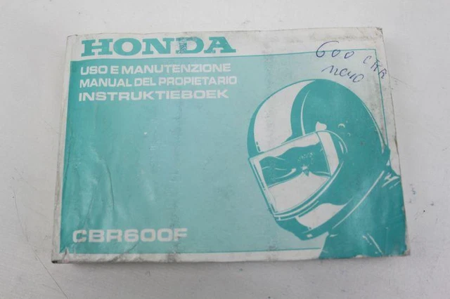 Manuale Uso E Manutenzione Honda Cbr 600 F 1999-2000 F4 Manual Del Propietario