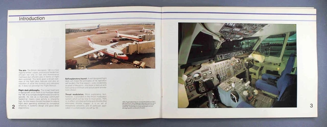 British Aerospace Bae 146 Flight Deck Manufacturers Sales Brochure 1986 3