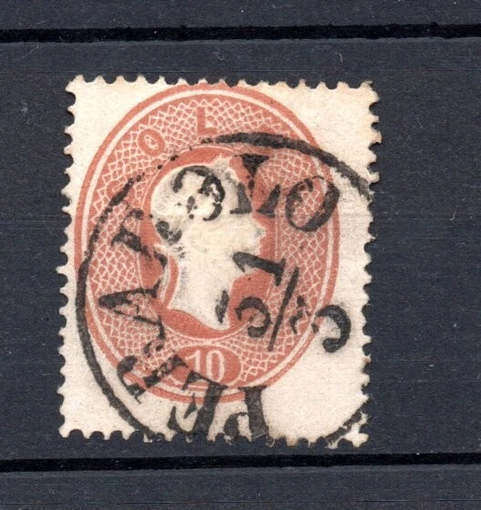 Lombardei und Venetien 1861 Freimarke 13 luxus gebraucht Peradolo