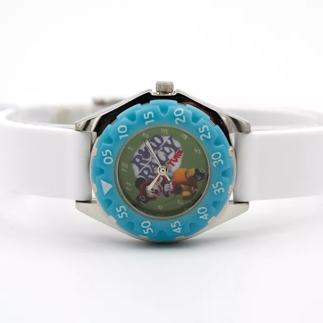 Reloj Disney Niño Mickey Correa Silicona Blanco Nuevo Idea Regalo New