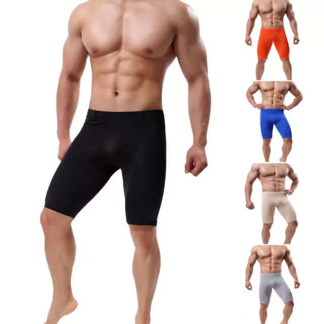 Pantaloncini A Compressione Da Uomo Pantaloni Sportivi Leggings Al Ginocchio A