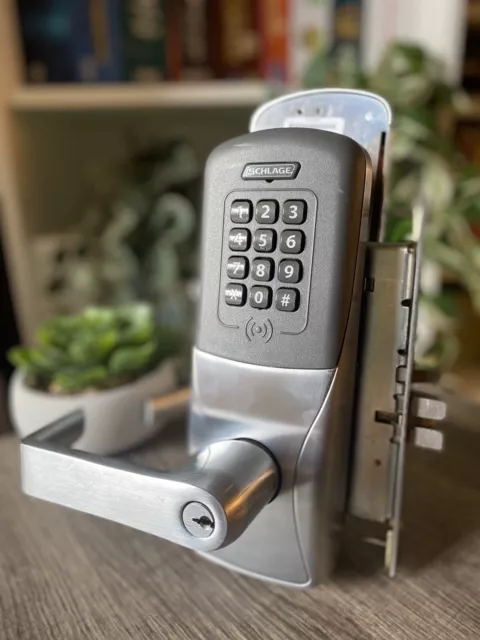 Schlage CO Series Commercial Mortise E-Lock W/ Keypad, Lever & Key Override