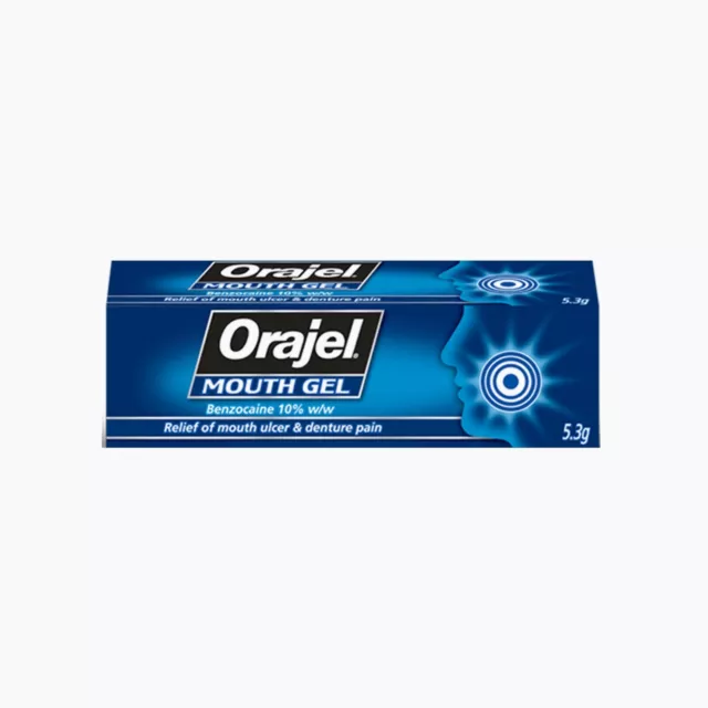 Orajel Mouth Gel For Ulcers & Denture Pain 5.3g