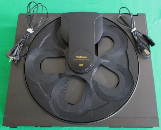 TECHNICS SLPC503 COMPACT Disc Player Top Load 5 CD Changer Tested