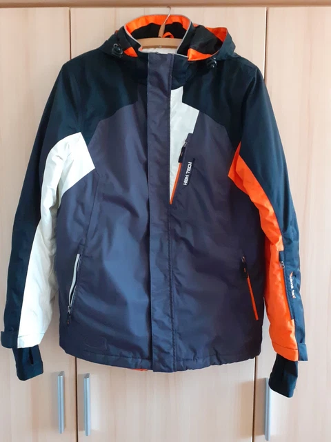 Rodeo Skijacke Gr.158/164 * unisex * schwarz/weiß/orange * clima tex
