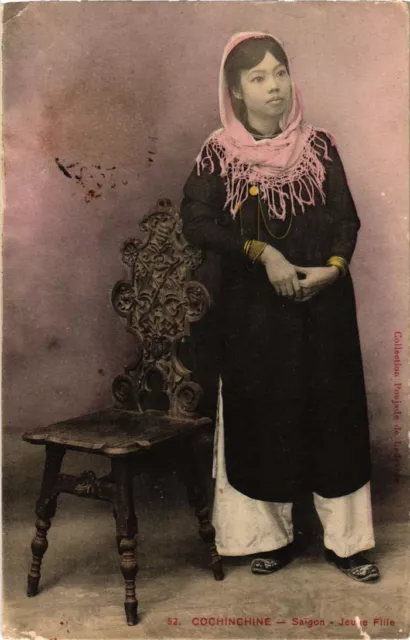 CPA AK Vietnam Young Girl, Saigon Cochinchina INDOCHINA (1283888)