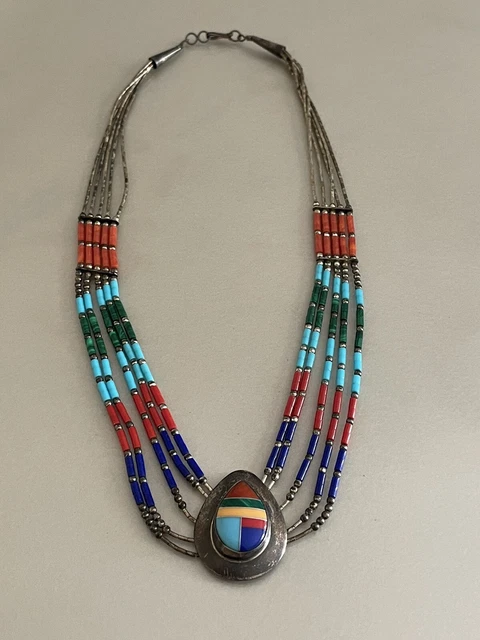 Porte-Coran Ancien Berbère En Argent Massif 925 Avec Turquoises Et Corail – Pièce Rare