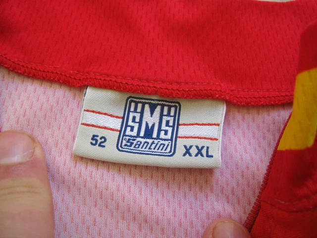 Maillot Cycliste Homme Santini - Blanc/Bleu/Jaune - Taille XXL