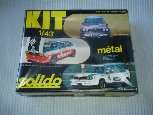 SOLIDO KIT : Alfa Sud TI Trophée réf 69K - neuf en boîte