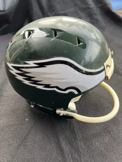 Philadelphia Eagle Full Size Rawlings Replica Football Helmet W/Vintage Facemask