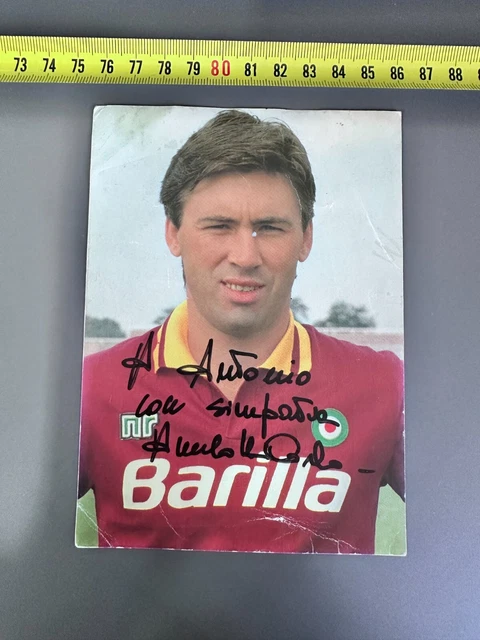 Photo Dédicacée De Francesco Totti – AS Roma, Article De Collection