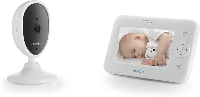 Nuvita Video Baby Monitor Digitale VIDEOVOICE 4.3 Wi-fi, Termometro E Melodie