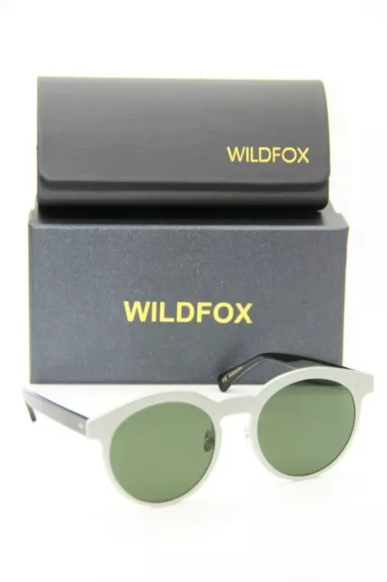 New Wildfox Ultra Classic Titanium Silver Authentic Frame Sunglasses Case