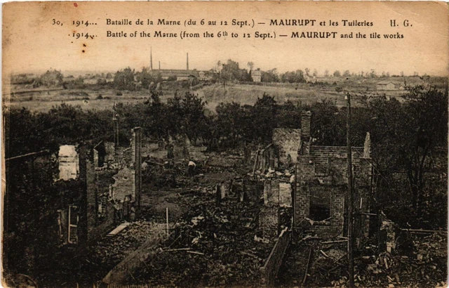 CPA AK Militaire - Maurupt et les Tuileries - Bataille de la Marne (696392)