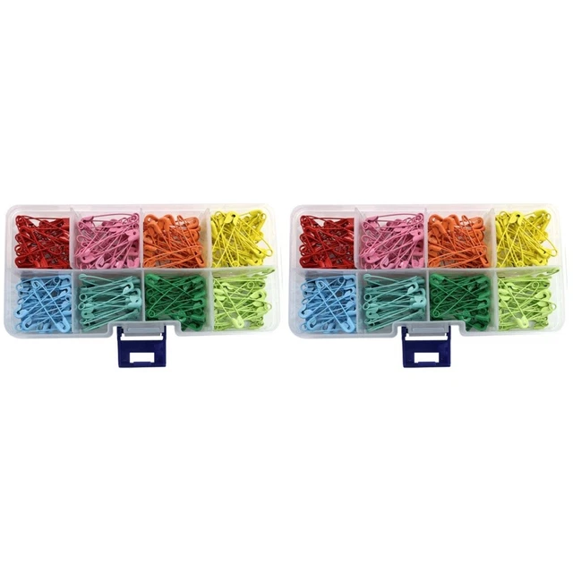 480 PCs aguja de seguridad clips hágalo usted mismo pin de seguridad broche de metal hágalo usted mismo pin para