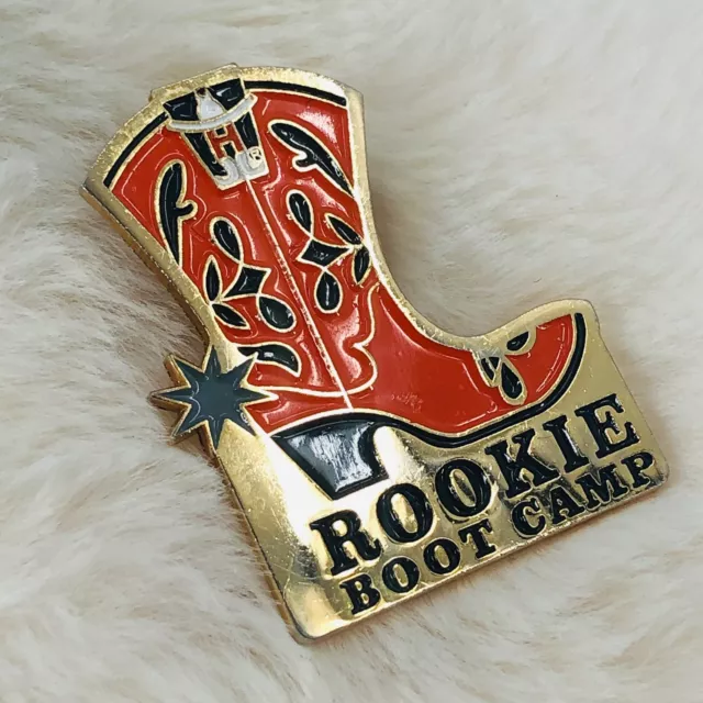 Houston Livestock Show & Rodeo Rookie Boot Camp Enamel Lapel Pin