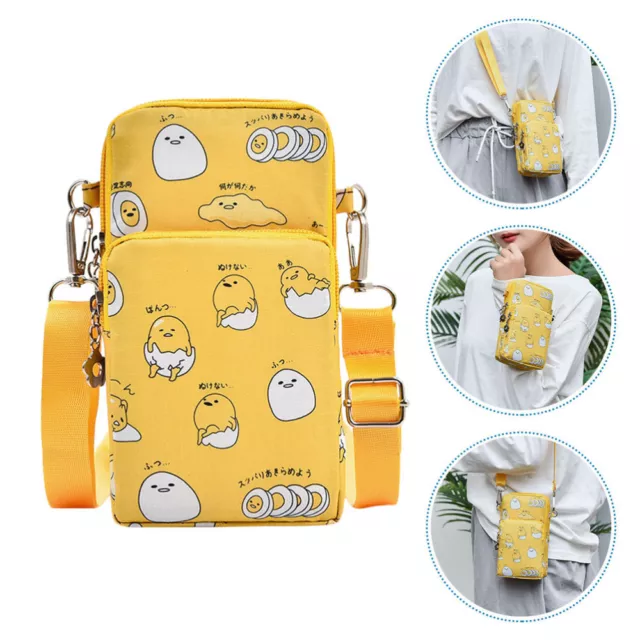 Schulter Umhängetasche Crossbody Bag in Gelb für Brieftasche