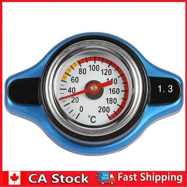 Big Head Temperature Gauge with Thermo Radiator Cap Tank Cover (1.3Bar)
