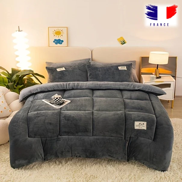 Qualité Couette De Lit Chaude Épaisse Trois Couches Pour L'automne Et L'hiver