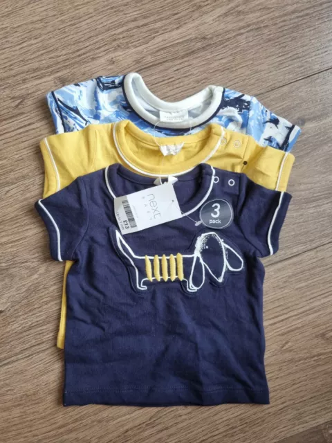 Next Baby Jungen 3er-Pack Tops T-Shirts bis 1 Monat 100 % Baumwolle