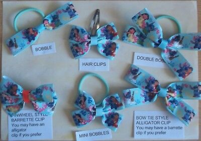 Handmade Hair Bows - Lilo And Stitch