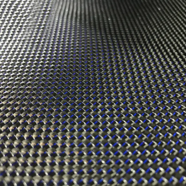 Carbon fiber+Blue&Silver Metallic Reflection Mixed Fabric Cloth 210gsm 50*100cm