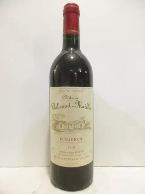 pomerol château thibeaud-maillet rouge 1994 - bordeaux