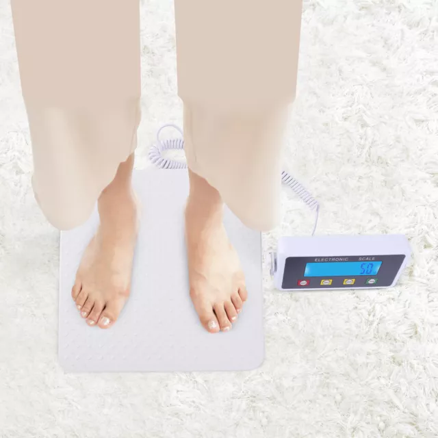 Low-Profile Heavy Duty Large Platform Doctor Scale with Cable Remote Display LCD