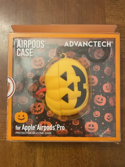 Apple Airpods Pro Case PUMPKIN JACK O LANTERN 3D Silicone Case NEW Advanctech
