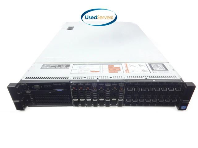 Dell Poweredge R720 16•2x E5-2660 2.2GHZ=16Core•256GB•8x900GB 10K SAS•H710P