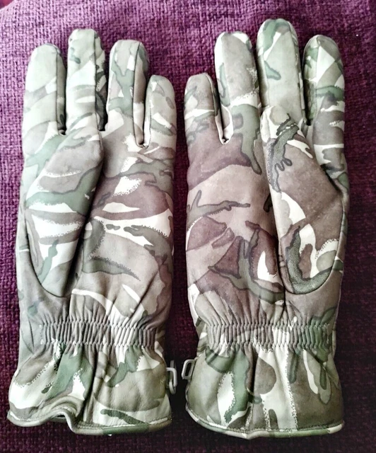 VÉRITABLE BRITISH MILITARY Mtp Multi Camouflage Cuir Combat Gants - Foto 10