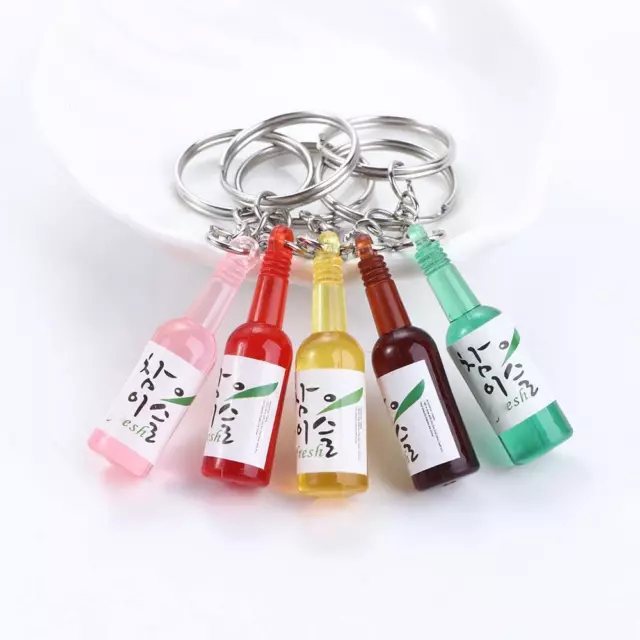 Soju Cans Keyring Soju Cans Keychain Simulation Trinket Car Key Accessories