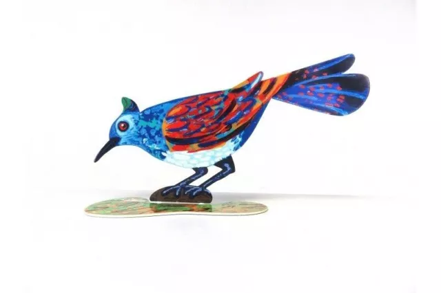 David Gerstein Pop Art Gifted uccello Scultura in metallo Acciaio tagliato...