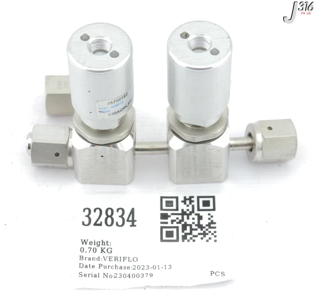 32834 Veriflo Manifold Diaphragm Valve Assy, 930Aoplpncsts 930Aoplpncsc111