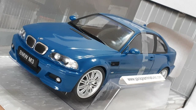 BMW E46 M3 2000 BLEU LAGUNA SOLIDO S1806502 1/18ème voiture miniature collection