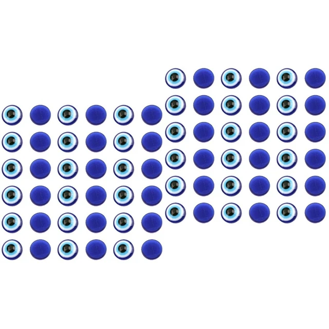 2x Evil Eye Connector Charms Evil Eyes Jewelry Flatback Eye Beads Lampwork Beads