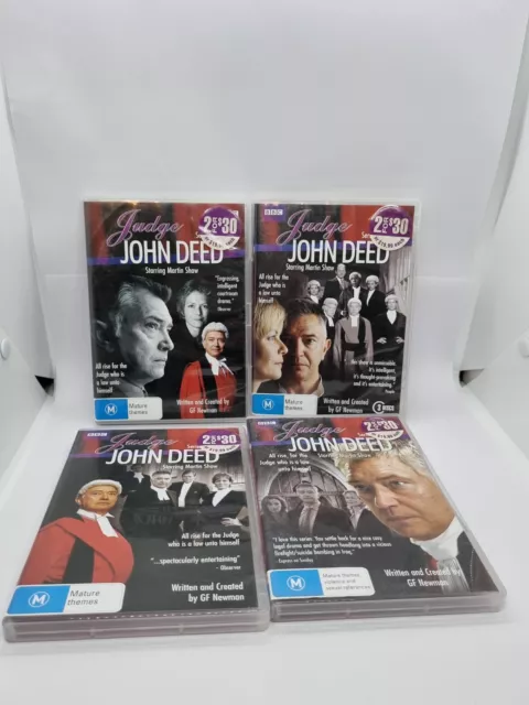 Judge John Deed Dvds. 4 Assorted titles. Staring- Martin Shaw. Pre-Owned