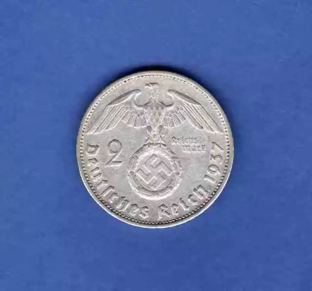 Germania, Terzo Reich (1933-1945): 2 marchi 1937-F "Svastica" (KM#93)