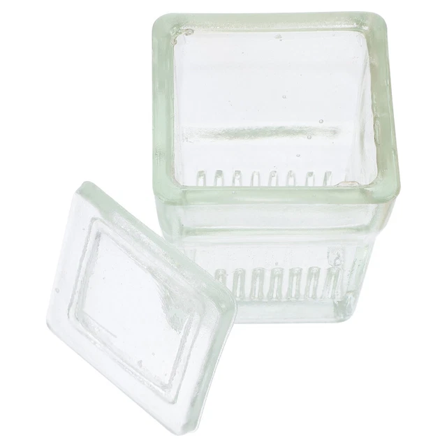 Vasetto Per Colorazione Vetrini Microscopio GLEAVI – 3 Pezzi, Coplin Jar In Plastica Con Coperchio, Porta Vetrini - 2